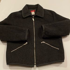 Esprit gray full zip, wool jacket.  Women’s size Small